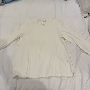 Talbots Cream 3/4 Sleeve Top Size Small Petite